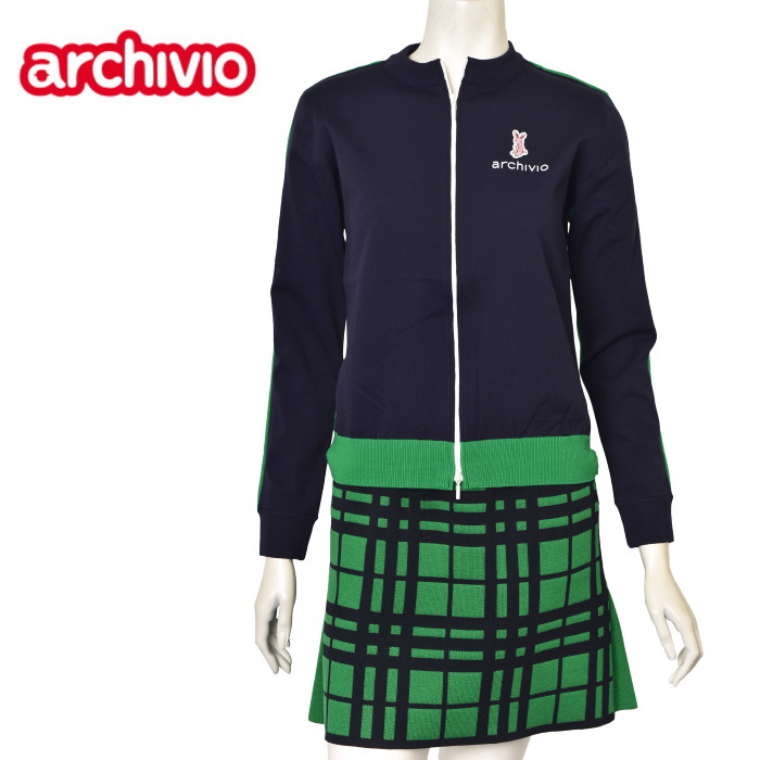 50％OFFセール！ アルチビオ archivio ゴルフ 2024秋冬新作 レディース ジップアップニットブルゾン 服 ゴルフウェア|archivio Ladies|archivio