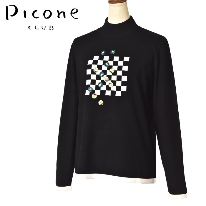 50％OFFセール！ ピッコーネ クラブ PICONE CLUB ゴルフ 2024秋冬新作 レディース ハイネックニットプルオーバー モックネック 服 ゴルフウェア|PICONE CLUB Ladie