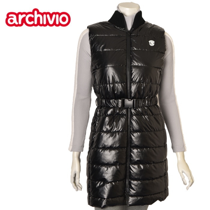 50％OFFセール！ アルチビオ archivio ゴルフ 2024秋冬新作 レディース 中綿ロングベスト 服 ゴルフウェア|archivio Ladies|archivio