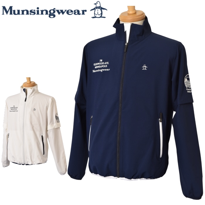 マンシングウェア Munsingwear ゴルフ 2025春夏新作 メンズ 2WAYブルゾン デタッチャブルブルゾン 服 ゴルフウェア|Munsingwear Mens|Munsingwear