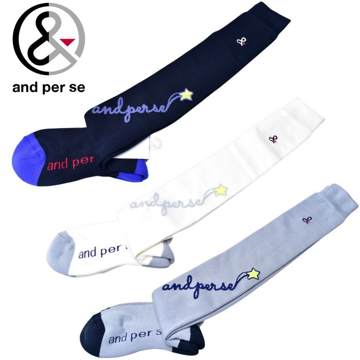 アンパスィ and per se ゴルフ 2025秋冬新作 レディース ニーハイソックス|and per se Goods|and per se