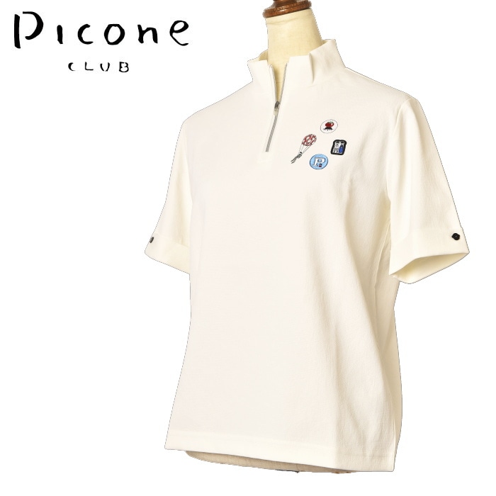 coco 未使用品 ピッコーネクラブ PICONE CLUB レディース セーター 38(M) 薄紫 半袖 カシミヤ混 ハイネック ビーズ STUDIO PICONE ピッコーネクラブ PICONECLUB C318019 レディース
