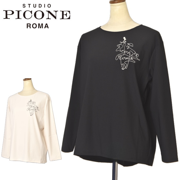 未使用 STUDIO PICONE ピッコーネ 2023SS プルオーバー ウール100%長袖ニットプルオーバー|スタジオピッコーネ