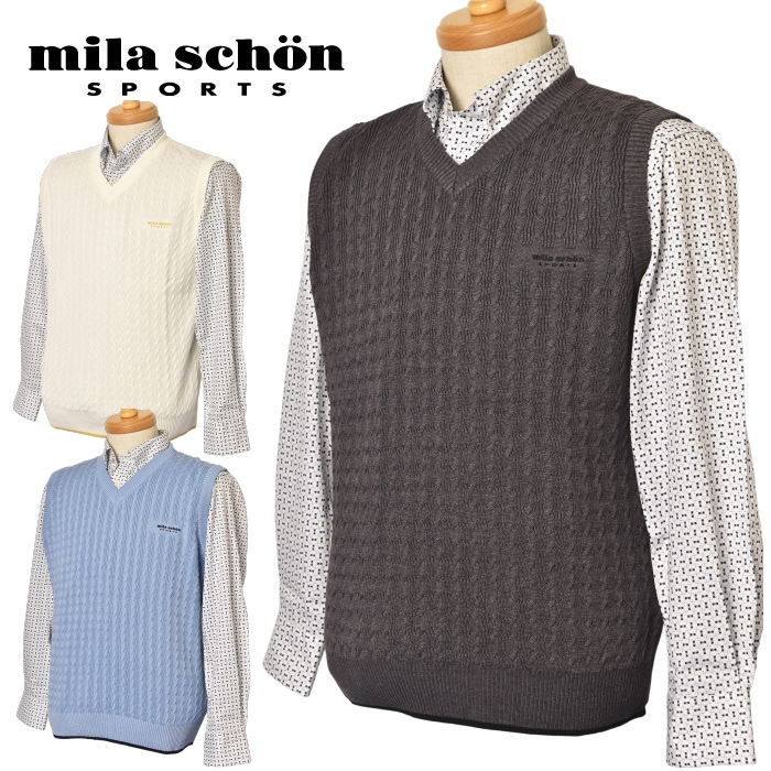美品7万円◇mila schon ミラショーン セーター メンズXL相当 ゴルフ 美品7万円 mila schon ミラショーン セーター メンズXL相当