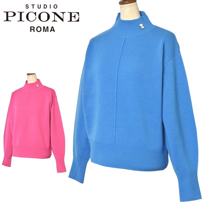 スタジオ ピッコーネ STUDIO PICONE ROMA 2025秋冬新作 レディース ハイネックニットプルオーバー セーター|STUDIO PICONE Ladies|STUDIO PICONE