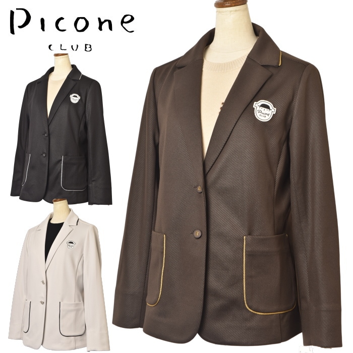 ピッコーネ クラブ PICONE CLUB ゴルフ 2025秋冬新作 レディース ダンボールニットジャケット 服 ゴルフウェア|PICONE CLUB Ladies|PICONE CLUB