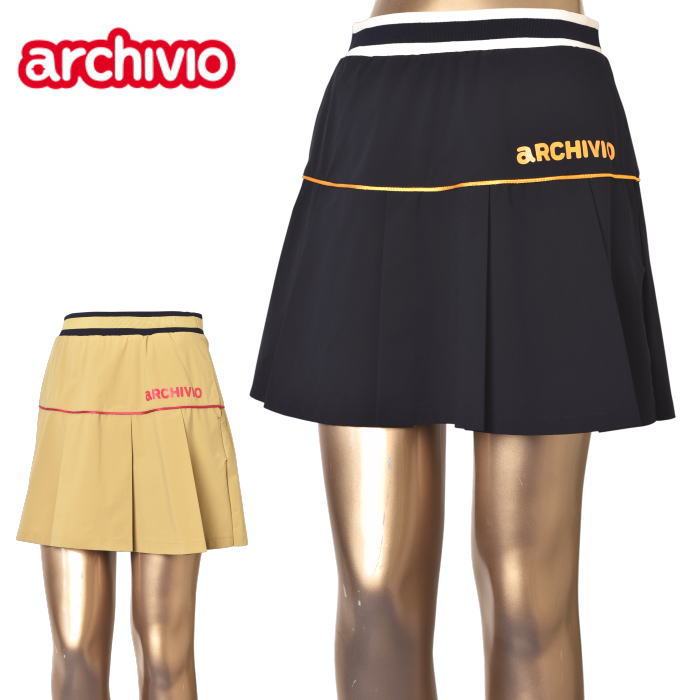 アルチビオ archivio ゴルフ 2025秋冬新作 レディース プリーツ切替スカート 服 ゴルフウェア|archivio Ladies|archivio