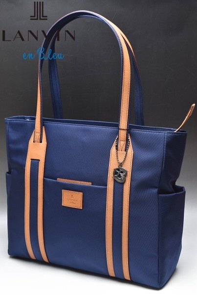 ���Х󥪥�֥롼 LANVIN en Bleu �����ƥ� �ɥ��å� B4�ȡ��ȥХå�