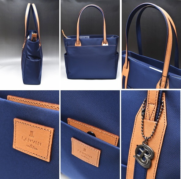 ���Х󥪥�֥롼 LANVIN en Bleu �����ƥ� �ɥ��å� B4�ȡ��ȥХå�