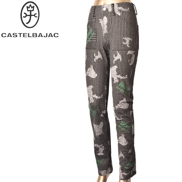 カステルバジャック　ゴルフ　レギンスパンツ　総柄　 38　Sサイズ 20％OFFセール！ カステルバジャック スポーツ ゴルフ CASTELBAJAC