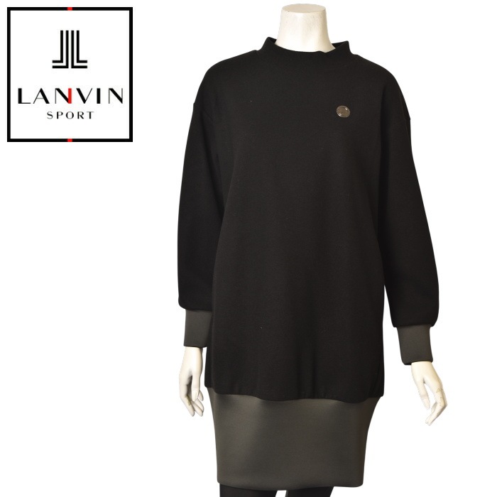 ランバン スポール ゴルフ LANVIN SPORT 2025秋冬新作 レディース 異素材使いハイネックワンピース 服 ゴルフウェア 20％OFFセール！ ランバン スポール ゴルフ LANVIN SPORT 2025秋冬新作