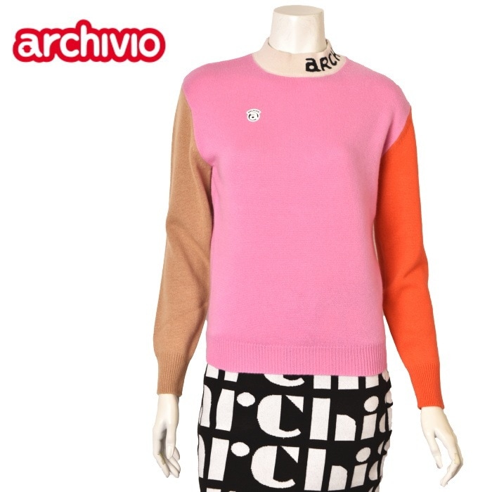 (美品)アルチビオarchivio カシミヤ ハイネック2024秋冬サイズ38 50％OFFセール！ アルチビオ archivio ゴルフ 2024秋冬新作