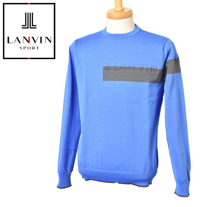 ランバン スポール ゴルフ LANVIN SPORT 2024秋冬新作 メンズ クルーネックセーター 服 ゴルフウェア LANVIN SPORT, LANVIN SPORT Mens,LANVIN SPORT Mens トップス ATELIER PLATON