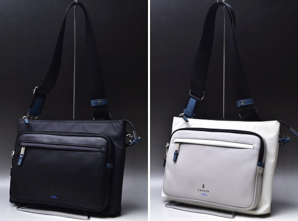 ���Х󥪥�֥롼 LANVIN en Bleu �����ƥ� �ɥ�å� ��� ��ǥ����� B5 ���������Хå�