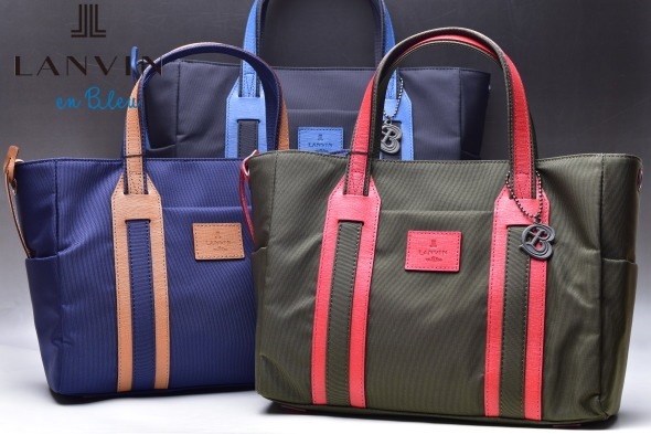 ���Х󥪥�֥롼 LANVIN en Bleu �����ƥ� �ɥ��å� B5 �ȡ��ȥХå�