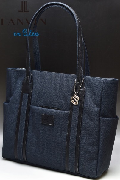 ���Х󥪥�֥롼 LANVIN en Bleu �����ƥ� �ɥ��å� B4�ȡ��ȥХå� ���̸���
