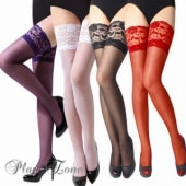 サイハイストッキング ガーター 仮装 コスプレ コスチューム コスプレ ストッキング レーストップ 無地 全6色 R162 ガーターベルト|セクシーストッキング|コスプレパーツなど