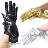 フェイクレザー ショート グローブ コスプレ セクシー コスチューム グローブ レディース イベント用 コスプレ 小物 光沢 グローブ 小物 全3色 D256|グローブ|コスプレパーツなど