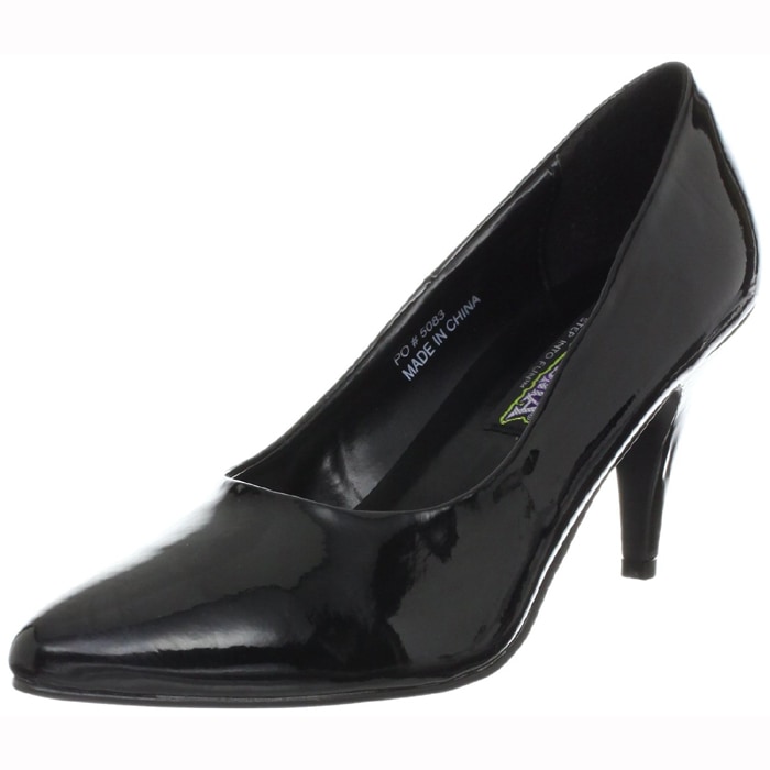 Pleaser �ץ꡼���� ����ץ�ǥ����� �ѥ�ץ� 7.5cm�ҡ��� ���ʥ��� ����PUMP-420-BLKPAT
