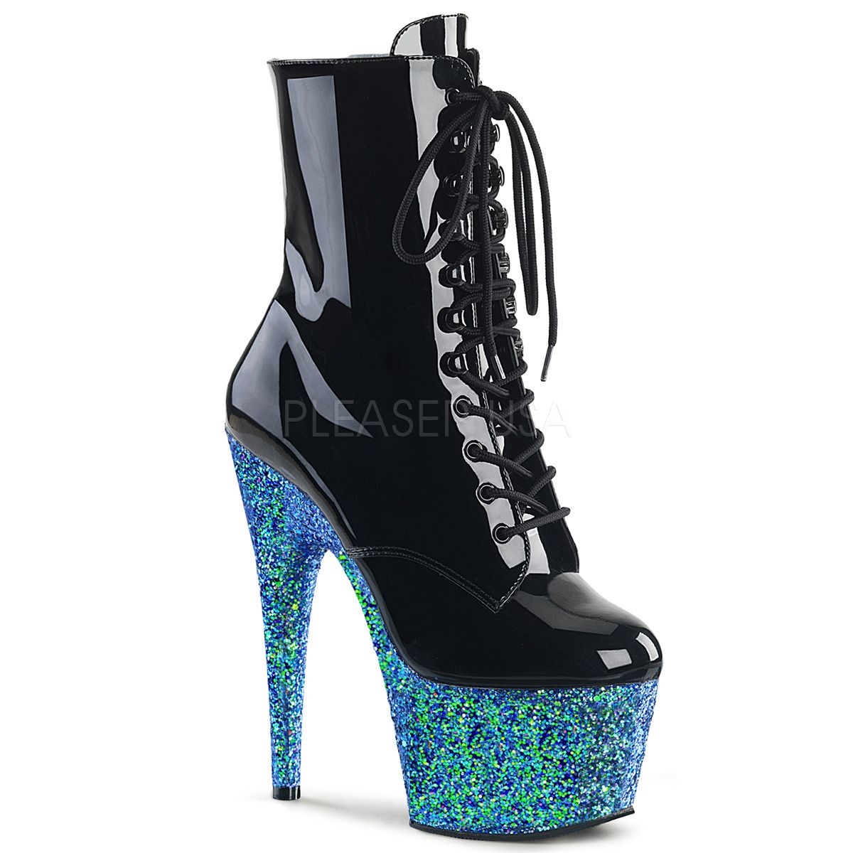 23.5cm推奨・PLEASER・プリーザー・厚底ショートブーツ/DEL1020 Pleaser プリーザー ショートブーツ 厚底 23cm ヒール ブーツ