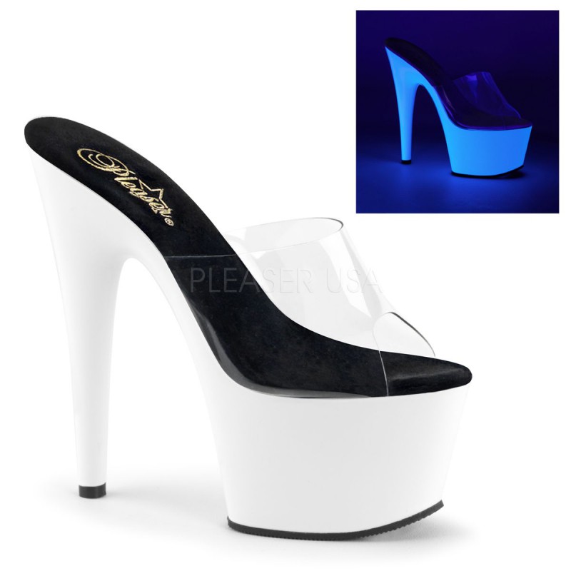 Pleaser ADORE-701UV �ץ꡼���� UV�ָ� ���쥵����� ���ꥢ���ͥ���ۥ磻�Ȣ�����