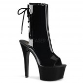Pleaser ASPIRE-1018 6inch Heel, 2 1/4inch PF Open Toe/Heel Ankle Boot, Side Zip������