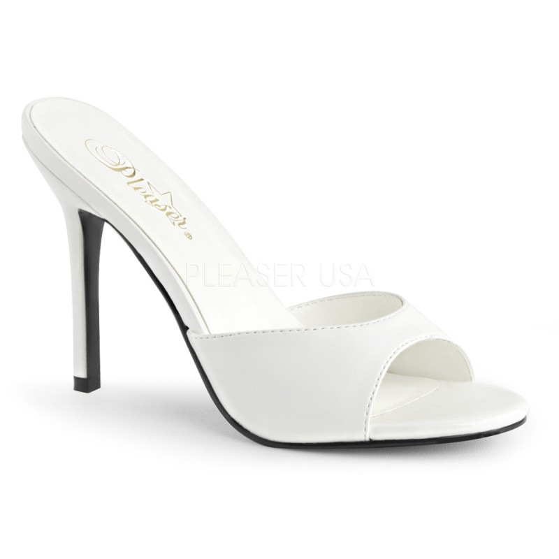 Pleaser(�ץ꡼����) CLASSIQUE-01 ������� �Ĥ�ä��򡿥ۥ磻�� �ϥ��ҡ��� 10cm�ҡ��뢡����