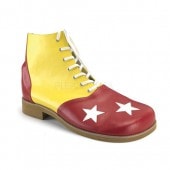 Funtasma CLOWN-02 Adult Yellow-Red Pu W/Wht Stars Clown Shoe #Men's ������