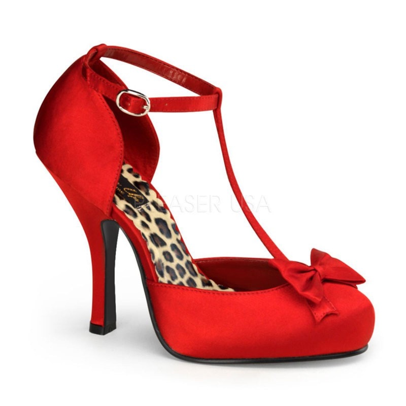 PIN UP COUTURE ���ƥ�ѥ�ץ� T���ȥ�å� �� �ϥ��ҡ�����11cm Pleaser CUTIEPIE-12-RED������