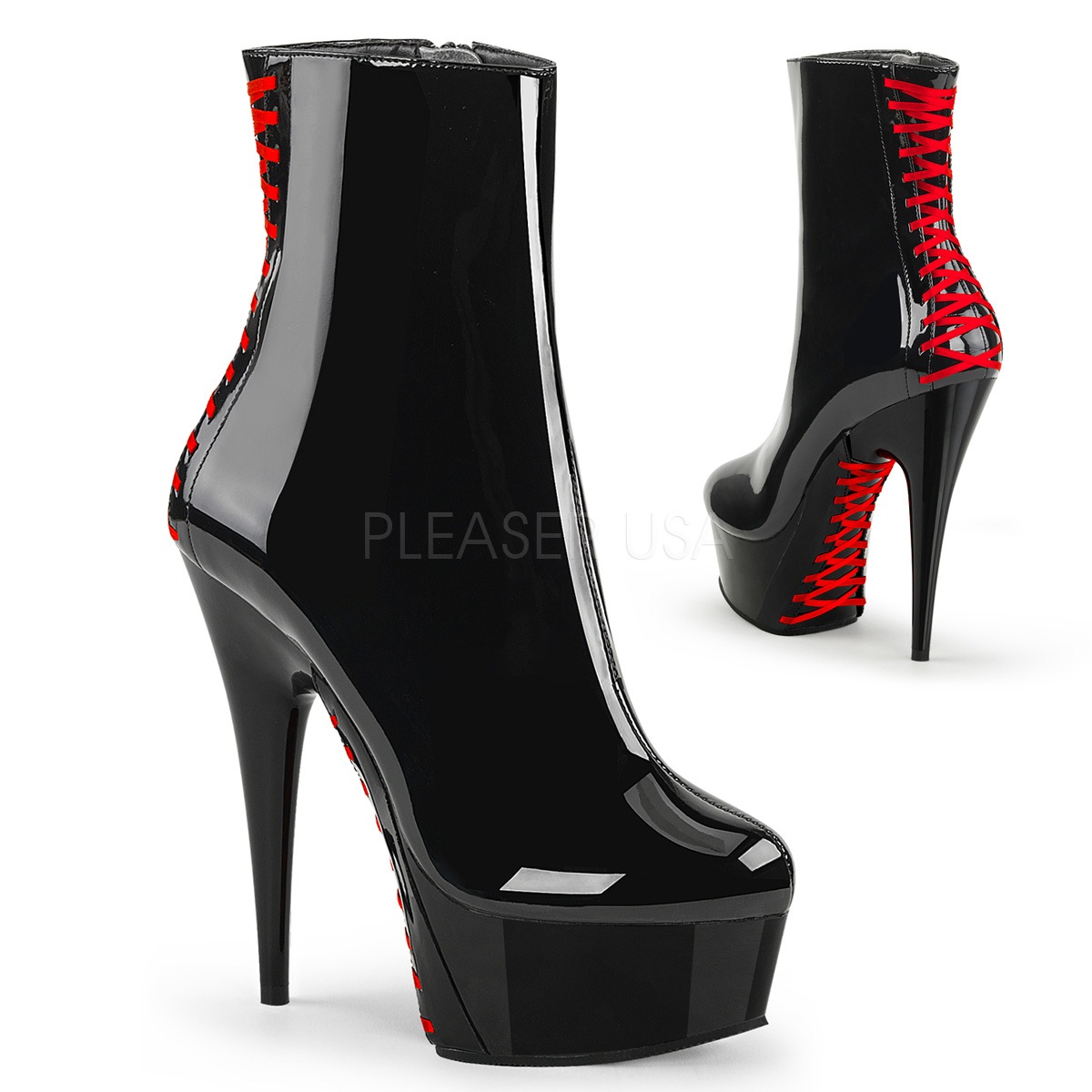 Mizuki【ゲリラセール】Pleaser プリーザー エナメルブーツ 黒 Mizuki様専用【ゲリラセール】Pleaser プリーザー エナメルブーツ 黒