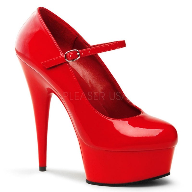 Pleaser DELIGHT-687 6inch Heel, 1 3/4inch PF Maryjane Pump������