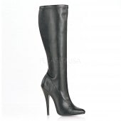 Devious DOMINA-2000 6inch Plain Stretch Knee Boot