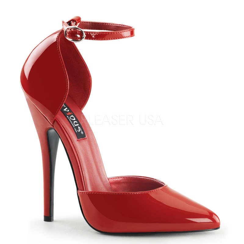 Pleaser(�ץ꡼����)�������ͷϡ��ե��ƥ��å����15cm�ҡ���ѥ�ץ�/���󥯥륹�ȥ�å��դ�/����Domina-402-REDPAT������