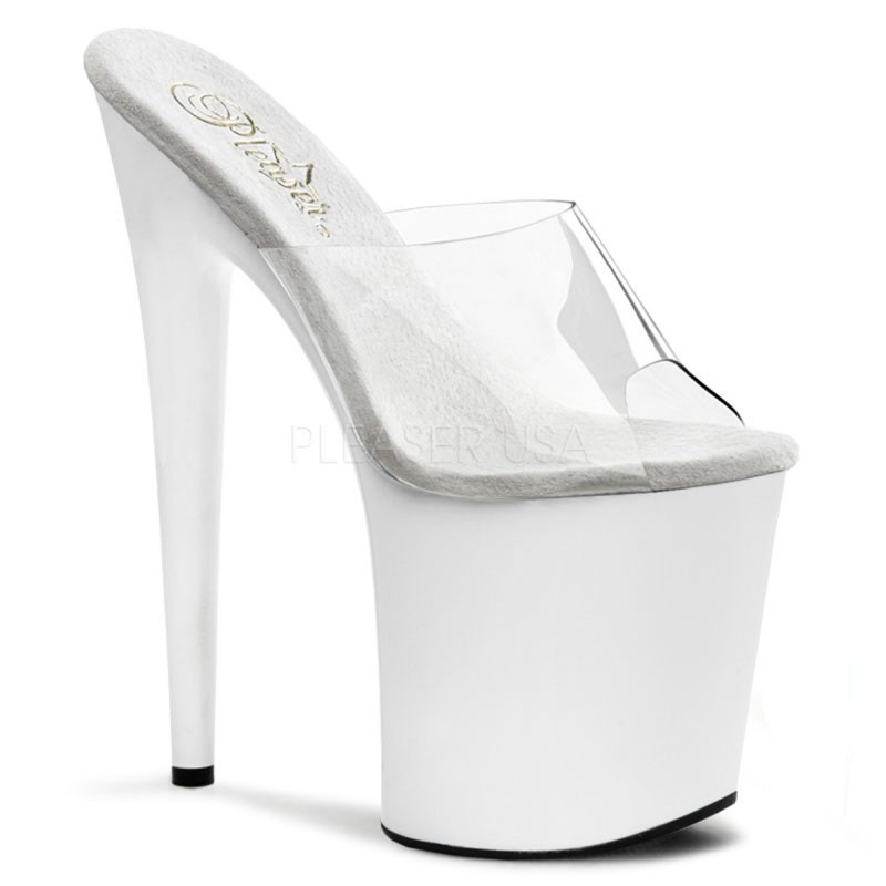 Pleaser(�ץ꡼����) FLAMINGO-801 �ե�ߥ� 20cm�ҡ��� ���쥹�饤�ɥ������ ���ꥢ���ۥ磻�Ȣ�����