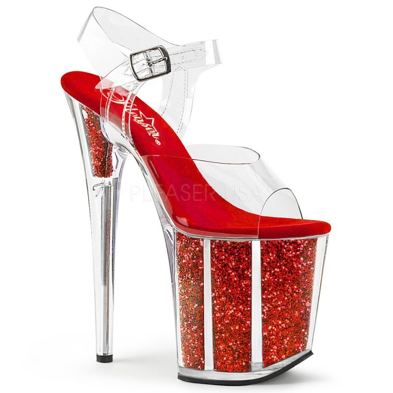 Pleaser(�ץ꡼����) FLAMINGO-808G 20cm�ҡ��� Ķ���쥵����� �ե�ߥ� ���ꥢ����åɢ�����