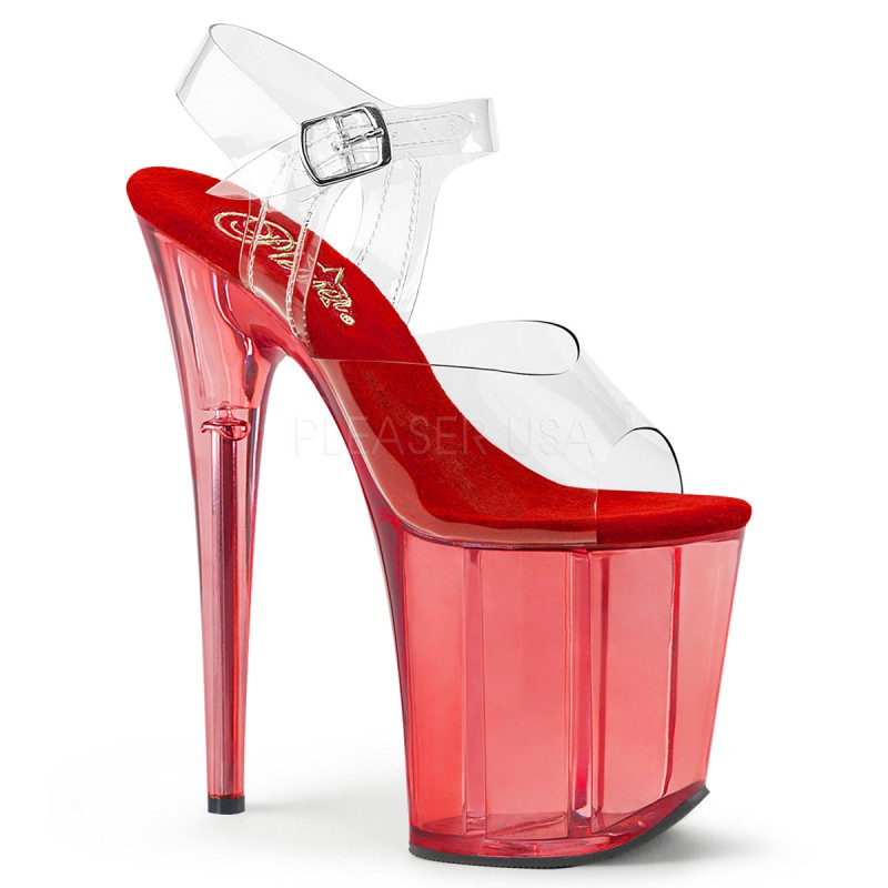 Pleaser(�ץ꡼����) FLAMINGO-808T 20cm�ҡ��� Ķ���쥵����� �ե�ߥ� ���ꥢ����åɢ�����