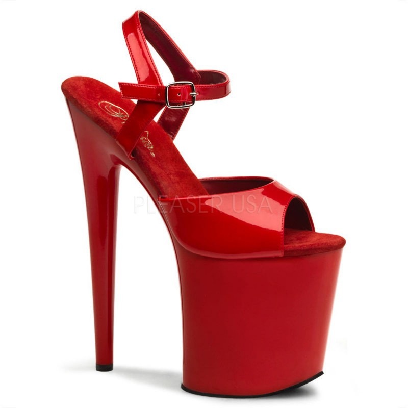 Pleaser FLAMINGO-809 8inch Heel Ankle Strap Platform Sandal������