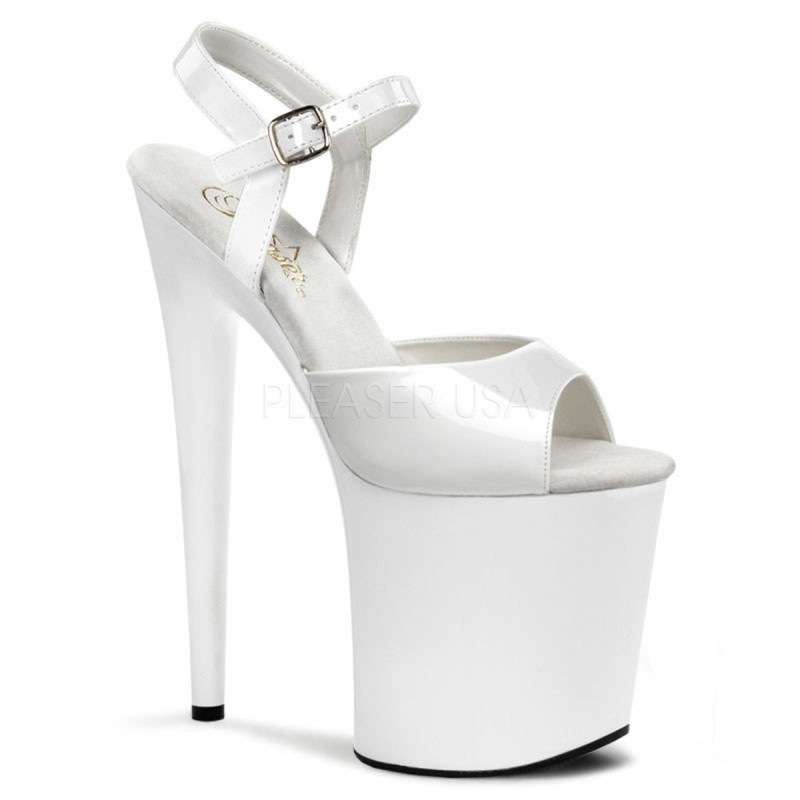 Pleaser FLAMINGO-809 8inch Heel, 4inch PF Ankle Strap Sandal������