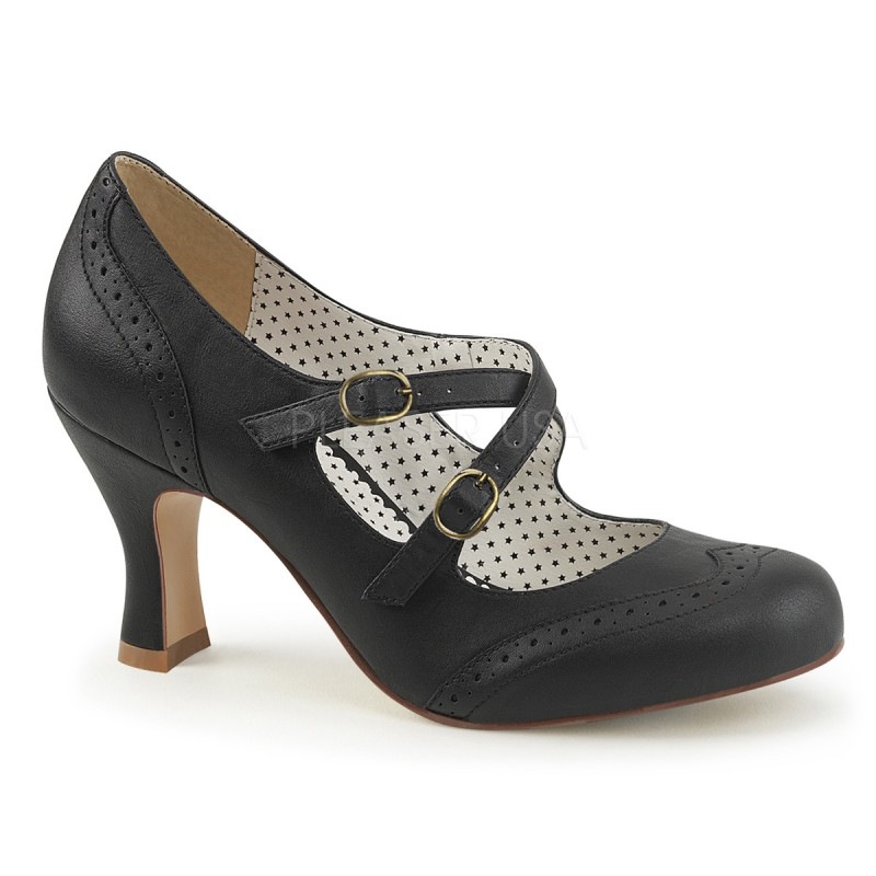 PIN UP COUTURE FLAPPER-35 �饦��ɥȥ� ���ꥹ���������ȥ�åץѥ�ץ� ���ȥ���ҡ��� �֥�å� Pleaser USA������