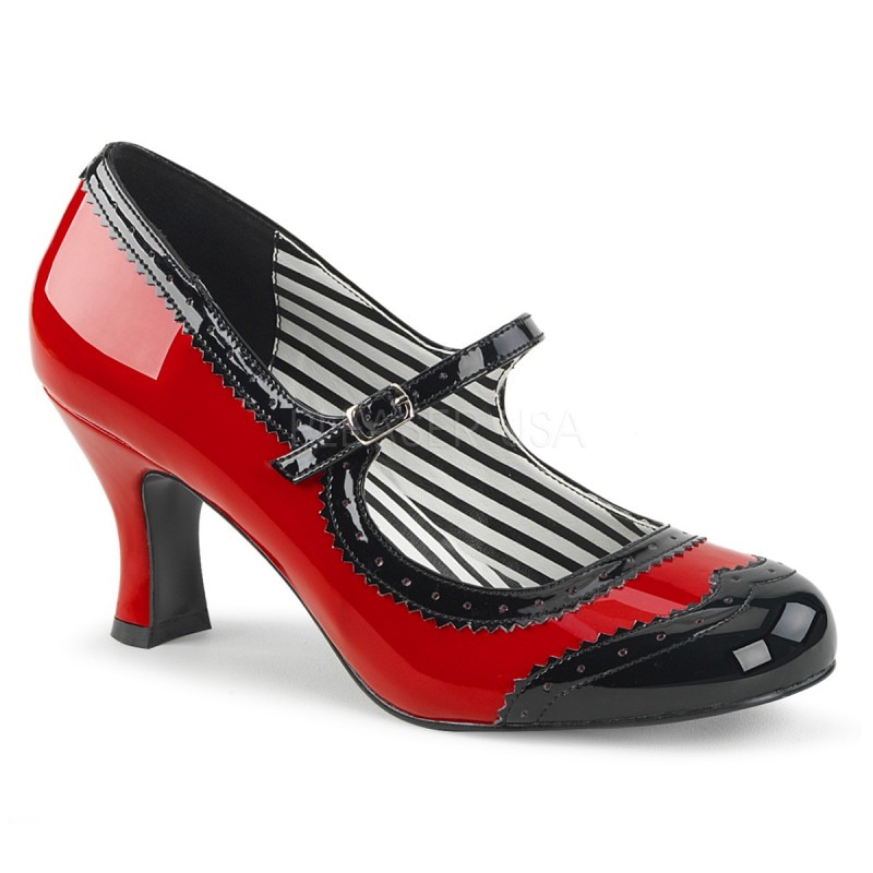PLEASER JENNA-06 ���ȥ�åץѥ�ץ� �礭�������� ��åɡ��֥�å� ��7.5cm�ҡ��� ���� �����ץ� PINK LABEL������