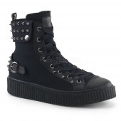 Demonia(�ǥ�˥�) SNEEKER-266 ���ˡ����� ���꡼�ѡ� ��С������륷�塼�� 1 1/2inch PF Round Toe Lace-Up Front High Top Creeper Sneaker #Men's/Unisex������