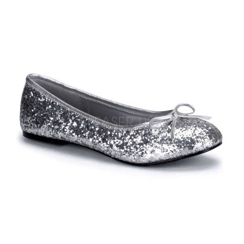 Funtasma STAR-16G Adult Ballet Glitter Flat with Bow Accent, Fantasy, Fairy������