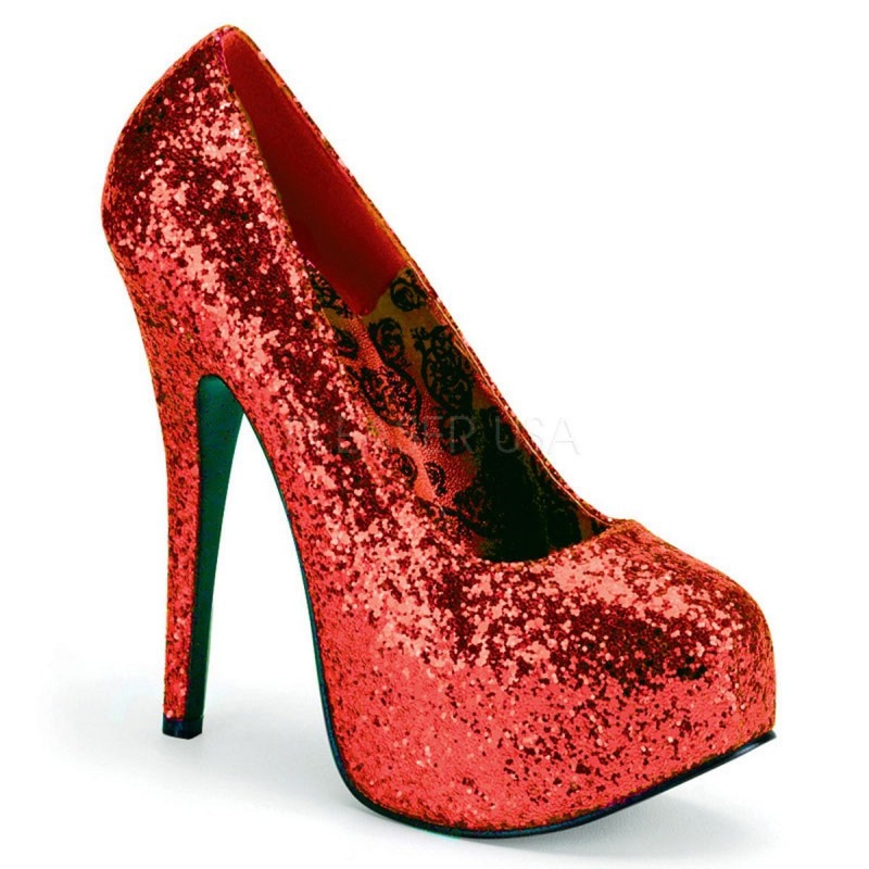Pleaser Pink Label TEEZE-06GW 5 3/4inch Heel, 1 3/4inch Hidden PF Wide Width Pump������
