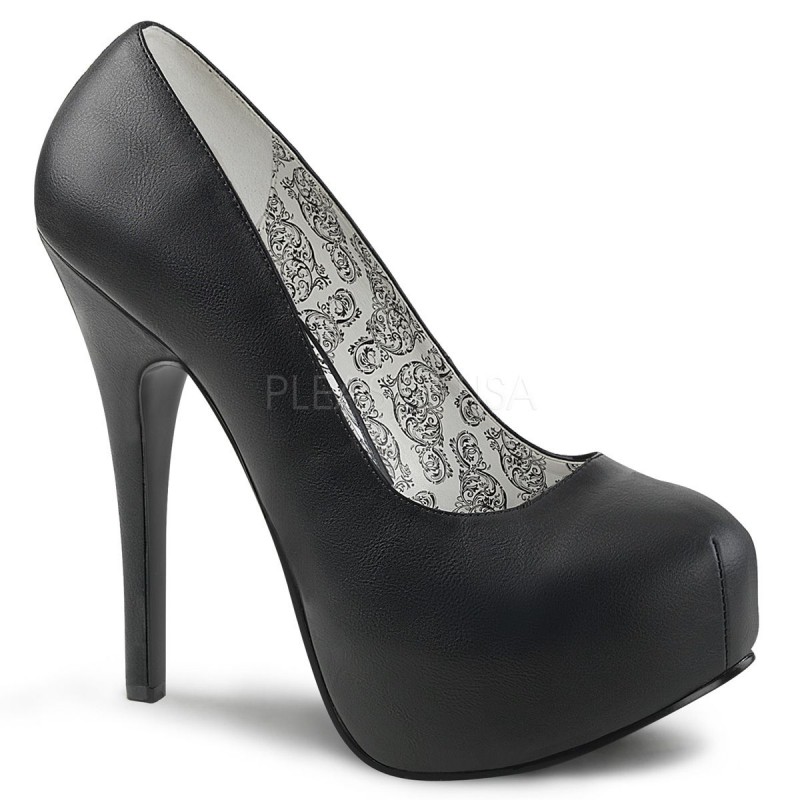 Pleaser Pink Label TEEZE-06W 5 3/4inch Heel, 1 3/4inch PF Pump W/Concealed Platform������