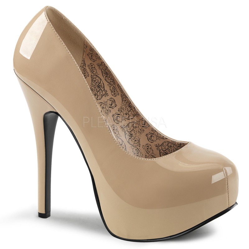 Pleaser Pink Label TEEZE-06W 5 3/4inch Heel, 1 3/4inch PF Pump W/Concealed Platform������