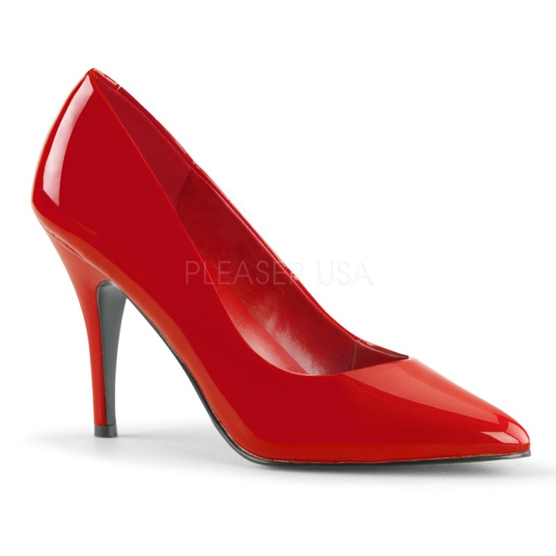 Pleaser �ѥ�ץ� �ϥ��ҡ��� ��/��å� ���ʥ�� ��ǥ��������塼�� VANITY-420-REDPAT������