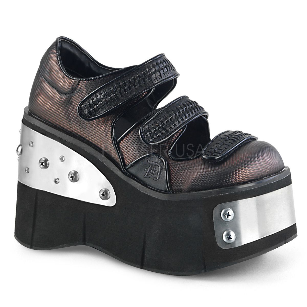 Demonia(デモニア) KERA-13 厚底シューズ 厚底靴 4 1/2inch Platform Dual Strap Maryjane◆取り寄せ Demonia(デモニア) KERA-13 厚底靴 4 1/2inch Platform Dual Strap