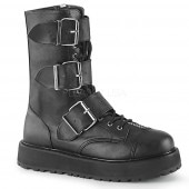 Demonia(ǥ˥) VALOR-210 ߥåɥե֡ ߥɥ֡ ɥå 1 1/2inch Patform Lace-Up Mid-Calf Boot, Side Zip #Men's/Unisex