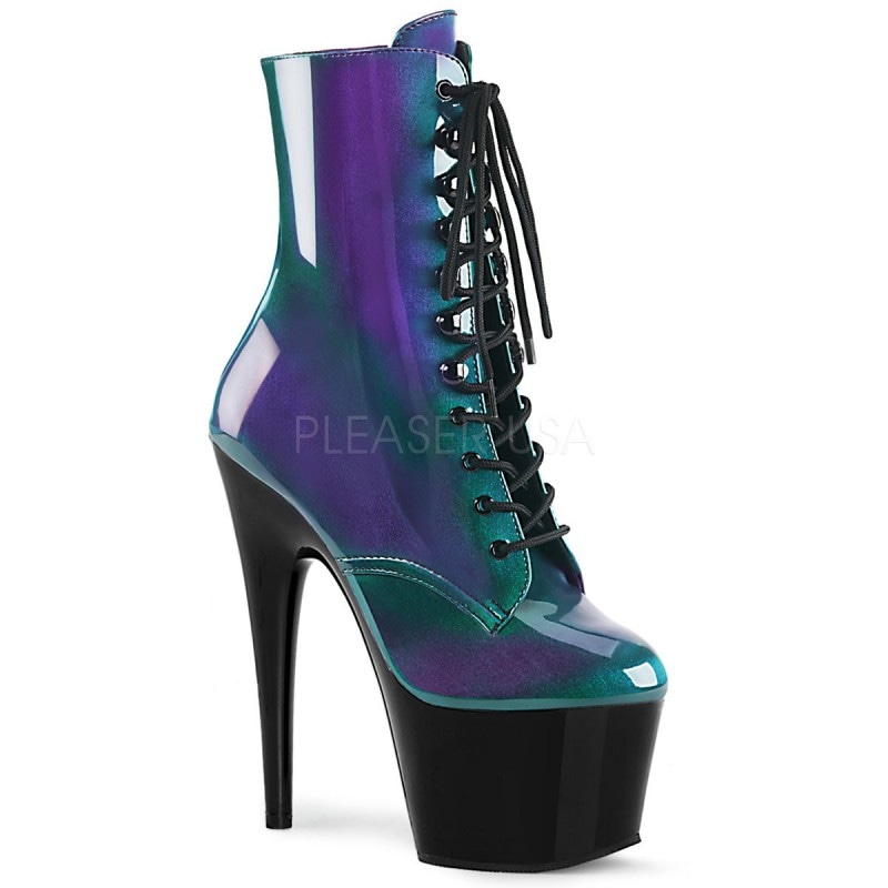 Pleaser(�ץ꡼����) ADORE-1020SHG ���硼�ȥ֡��� �Ԥ߾夲 �졼�����å� �����ɥ��å� �ѡ��ץ�-���꡼�󡿹� 7inch Heel, 2 3/4inch PF������