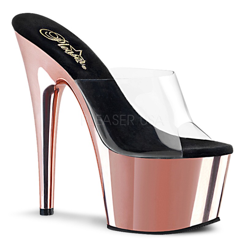 Pleaser(�ץ꡼����) ADORE-701 �ץ�åȥե����ॵ����� ���ꥢ��������������ɥ������� ���쥵����� 7inch Heel, 2 3/4inch Chrome Plated PF������